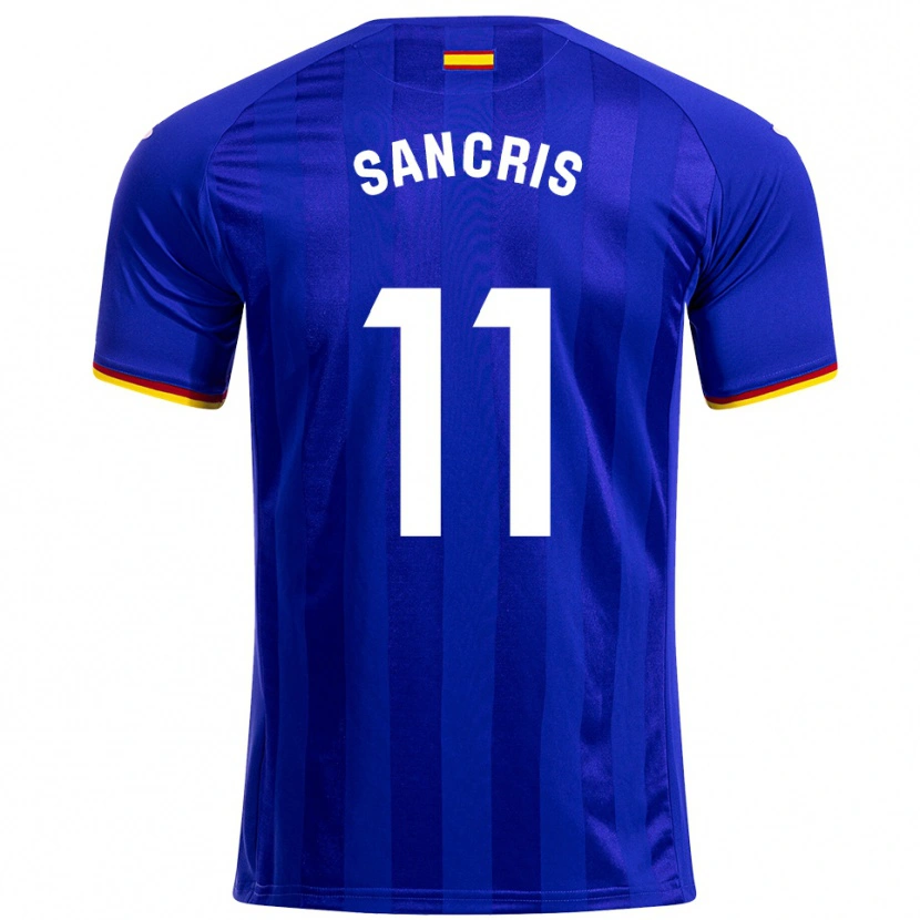 Danxen Niño Camiseta Álex Sancris #11 Azul Rojo Amarillo 1ª Equipación 2025/26 La Camisa México