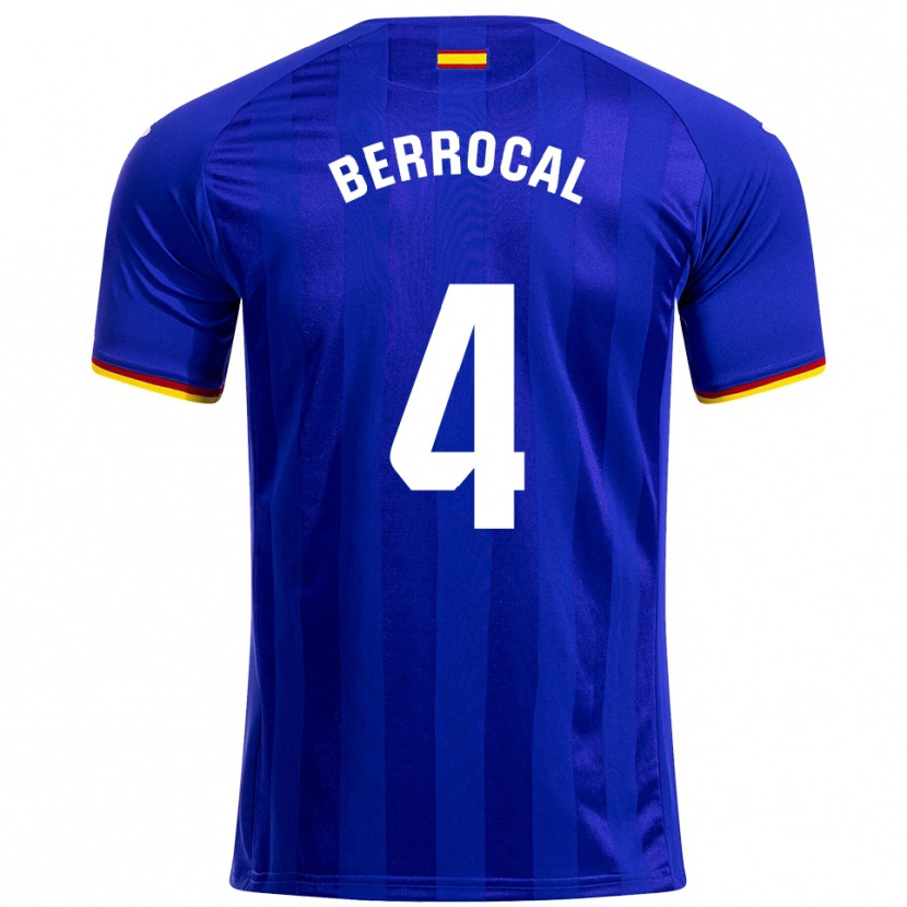 Danxen Niño Camiseta Juan Berrocal #4 Azul Rojo Amarillo 1ª Equipación 2025/26 La Camisa México