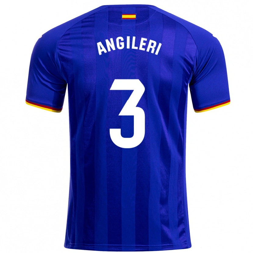 Danxen Niño Camiseta Fabrizio Angileri #3 Azul Rojo Amarillo 1ª Equipación 2025/26 La Camisa México