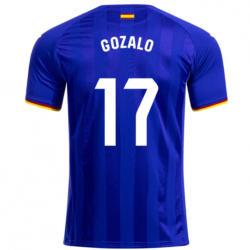 Danxen Niño Camiseta Marcos Gozalo #17 Azul Rojo Amarillo 1ª Equipación 2025/26 La Camisa México
