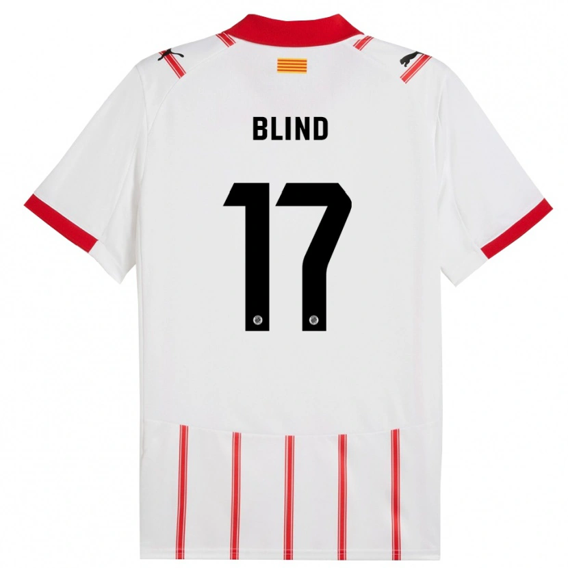 Danxen Niño Camiseta Daley Blind #17 Blanco Rojo 1ª Equipación 2025/26 La Camisa México