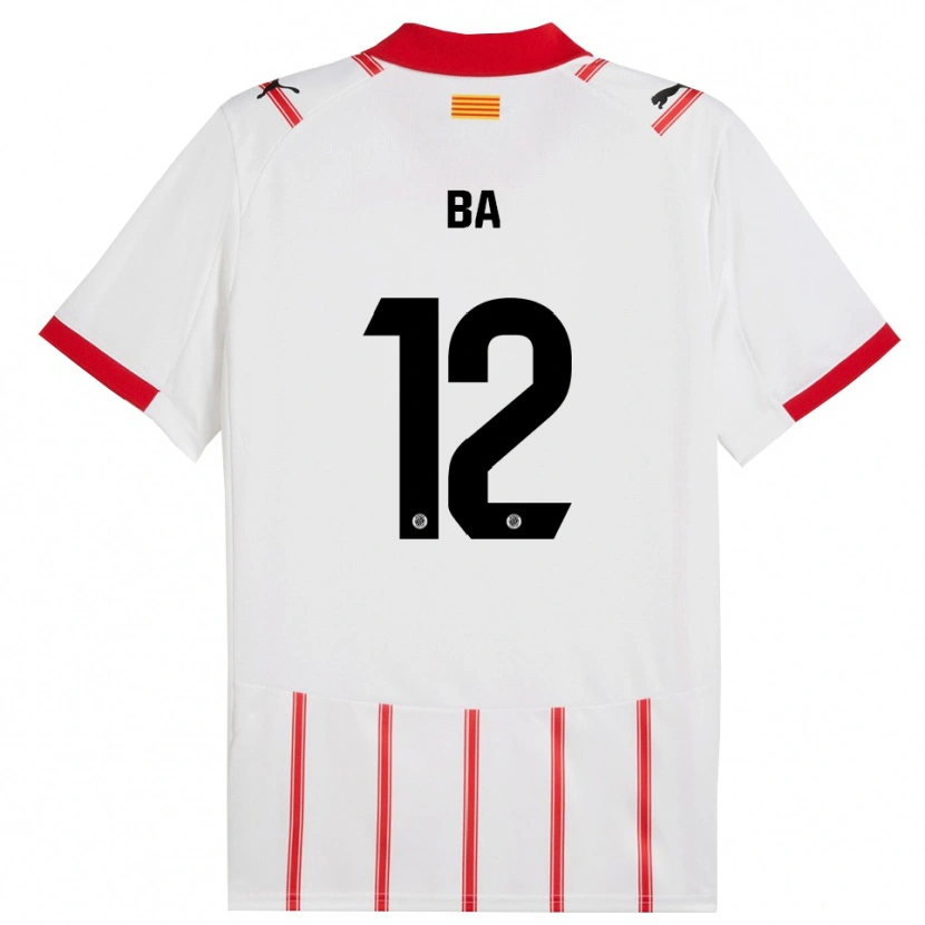 Danxen Niño Camiseta Papa Ba #12 Blanco Rojo 1ª Equipación 2025/26 La Camisa México