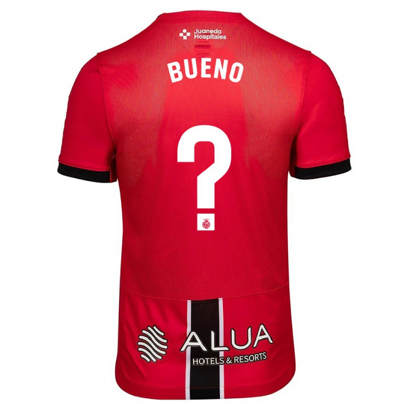 Danxen Niño Camiseta Antonio Bueno #0 Rojo Negro 1ª Equipación 2025/26 La Camisa México