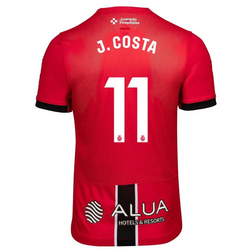Danxen Niño Camiseta Jaume Costa #11 Rojo Negro 1ª Equipación 2025/26 La Camisa México