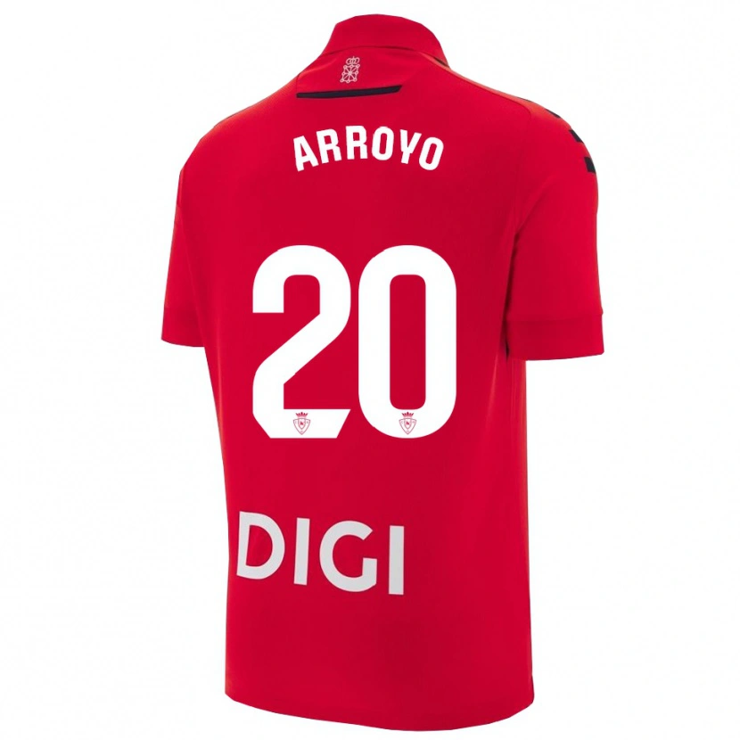 Danxen Niño Camiseta Roberto Arroyo #20 Rojo Negro 1ª Equipación 2025/26 La Camisa México