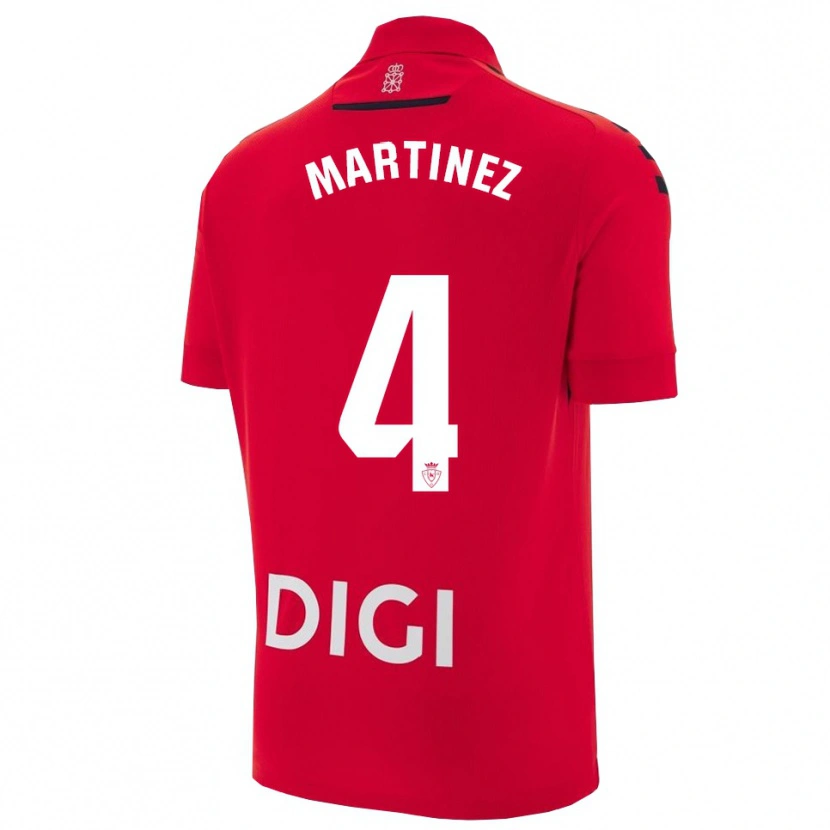 Danxen Niño Camiseta Vera Martínez Viota #4 Rojo Negro 1ª Equipación 2025/26 La Camisa México