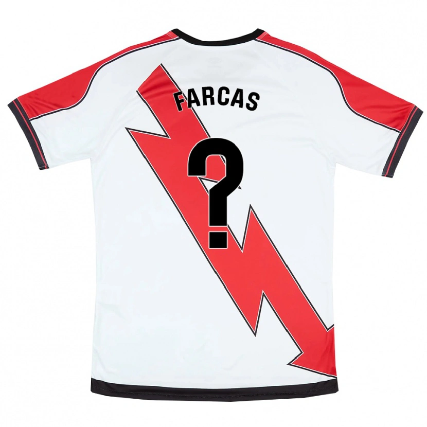 Danxen Niño Camiseta Razvan Farcas #0 Blanco Rojo 1ª Equipación 2025/26 La Camisa México