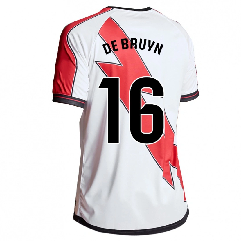 Danxen Niño Camiseta Glenn De Bruyn #16 Blanco Rojo 1ª Equipación 2025/26 La Camisa México