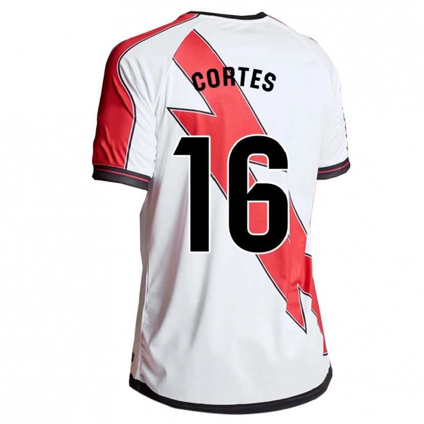 Danxen Niño Camiseta José Cortés #16 Blanco Rojo 1ª Equipación 2025/26 La Camisa México