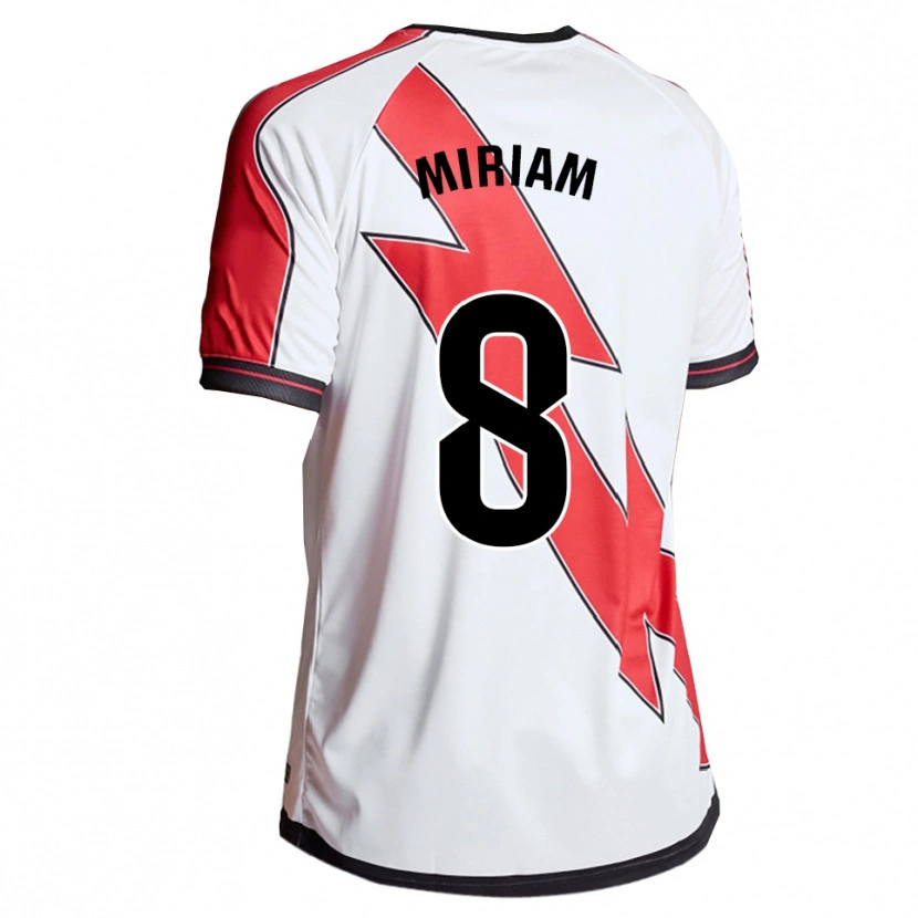 Danxen Niño Camiseta Miriam Valladolid Sanchez #8 Blanco Rojo 1ª Equipación 2025/26 La Camisa México