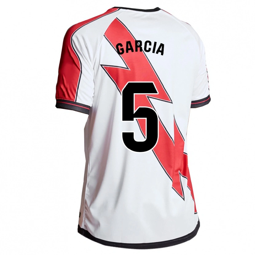 Danxen Niño Camiseta Miguel García #5 Blanco Rojo 1ª Equipación 2025/26 La Camisa México