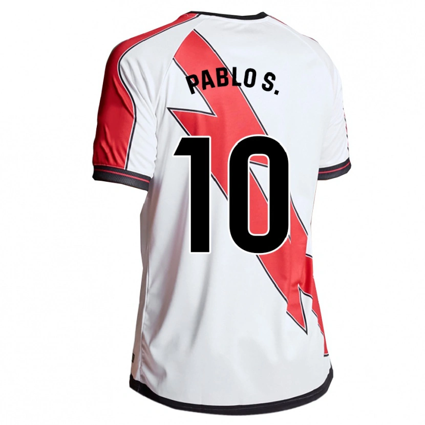 Danxen Niño Camiseta Pablo Sánchez #10 Blanco Rojo 1ª Equipación 2025/26 La Camisa México