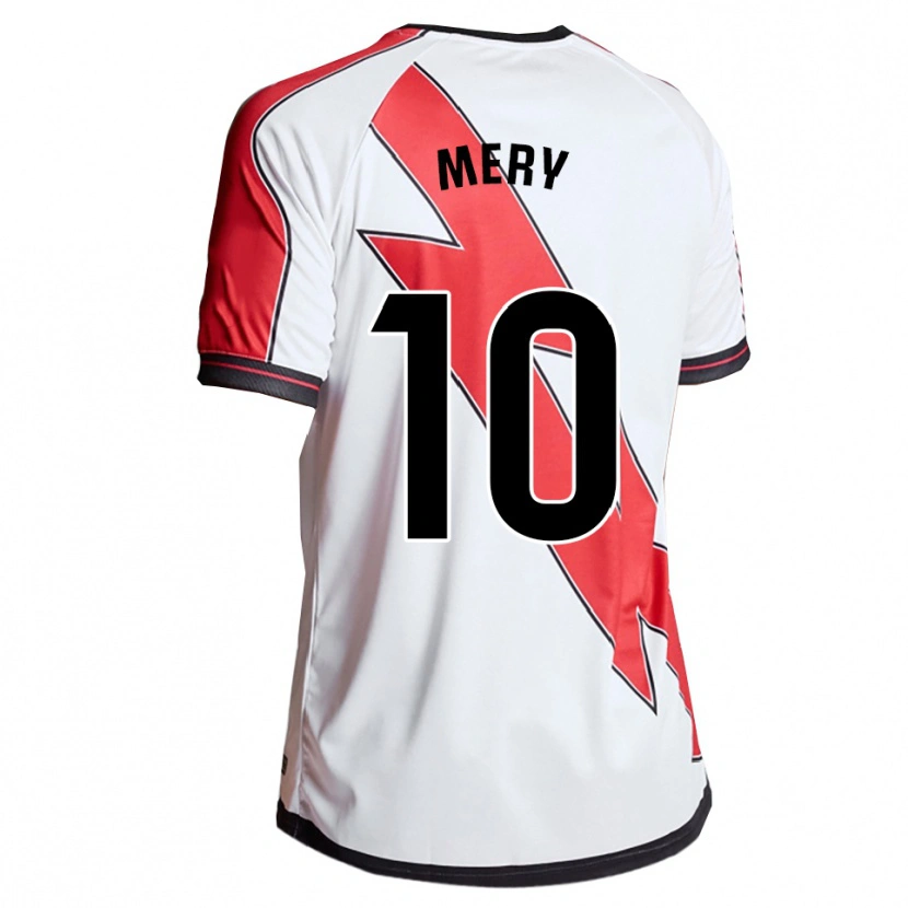 Danxen Niño Camiseta María Martí Bartis #10 Blanco Rojo 1ª Equipación 2025/26 La Camisa México