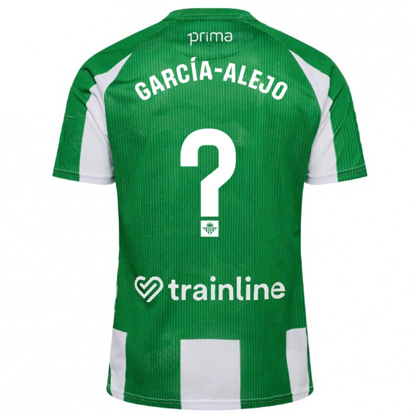 Danxen Niño Camiseta Raúl García-Alejo #0 Verde Blanco 1ª Equipación 2025/26 La Camisa México