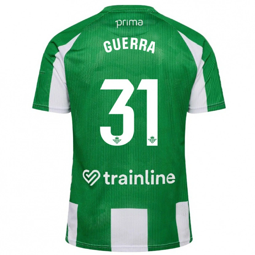 Danxen Niño Camiseta Ana Guerra Morcillo #31 Verde Blanco 1ª Equipación 2025/26 La Camisa México
