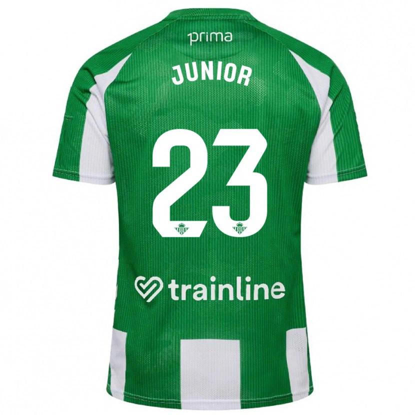Danxen Niño Camiseta Junior Firpo #23 Verde Blanco 1ª Equipación 2025/26 La Camisa México