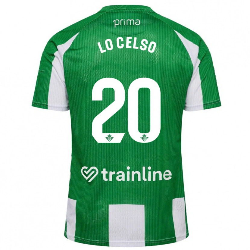 Danxen Niño Camiseta Giovani Lo Celso #20 Verde Blanco 1ª Equipación 2025/26 La Camisa México