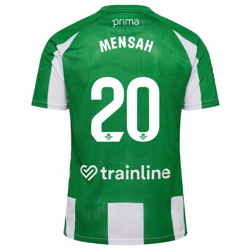 Danxen Niño Camiseta Mawuli Mensah #20 Verde Blanco 1ª Equipación 2025/26 La Camisa México