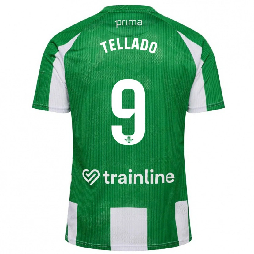 Danxen Niño Camiseta Victor Tellado #9 Verde Blanco 1ª Equipación 2025/26 La Camisa México