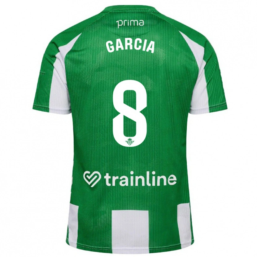 Danxen Niño Camiseta Naima García #8 Verde Blanco 1ª Equipación 2025/26 La Camisa México