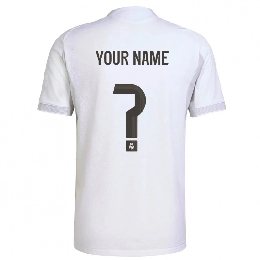 Danxen Niño Camiseta Su Nombre #0 Blanco Amarillo 1ª Equipación 2025/26 La Camisa México