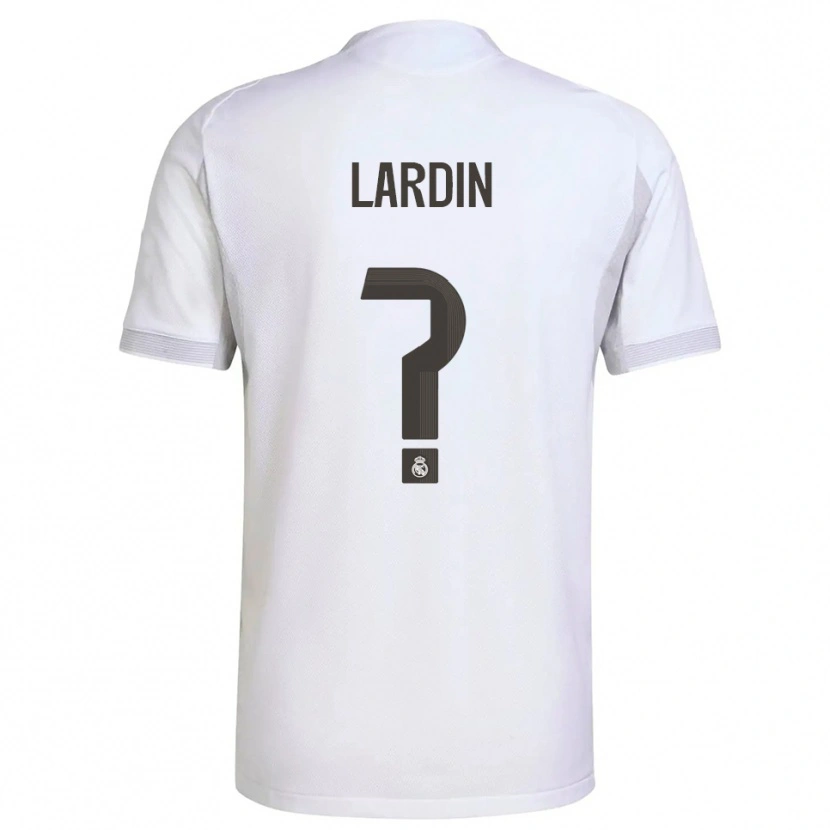 Danxen Niño Camiseta Carlos Lardin #0 Blanco Amarillo 1ª Equipación 2025/26 La Camisa México