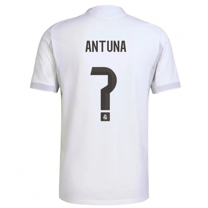 Danxen Niño Camiseta Miguel Antuna #0 Blanco Amarillo 1ª Equipación 2025/26 La Camisa México