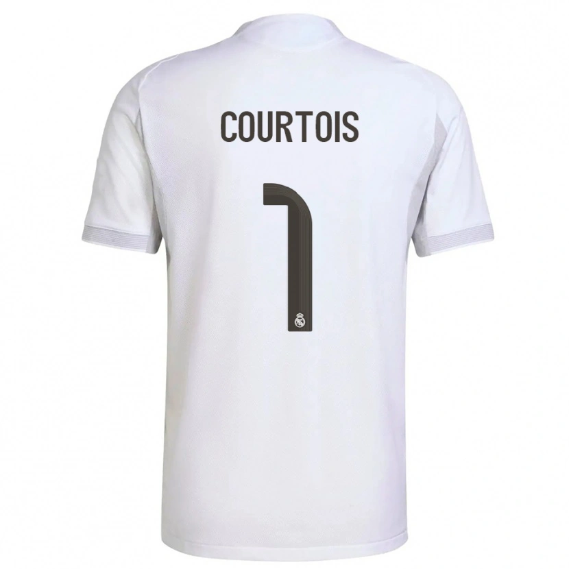 Danxen Niño Camiseta Thibaut Courtois #1 Blanco Amarillo 1ª Equipación 2025/26 La Camisa México