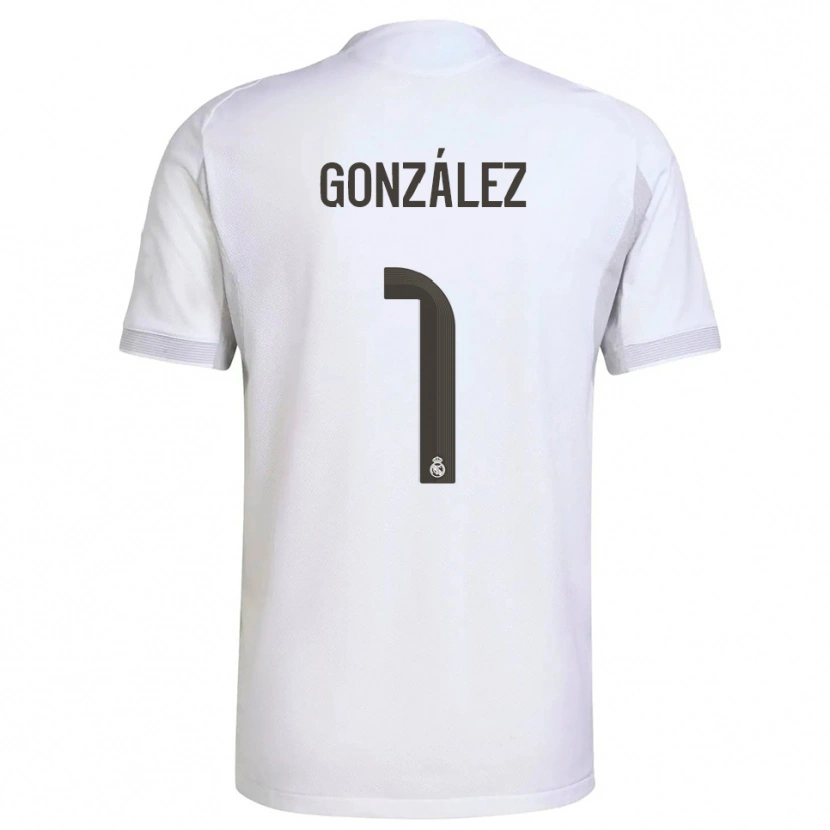Danxen Niño Camiseta Álvaro González #1 Blanco Amarillo 1ª Equipación 2025/26 La Camisa México