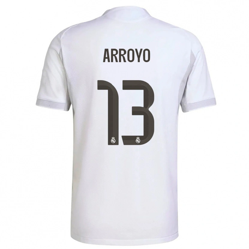 Danxen Niño Camiseta Diego Arroyo #13 Blanco Amarillo 1ª Equipación 2025/26 La Camisa México