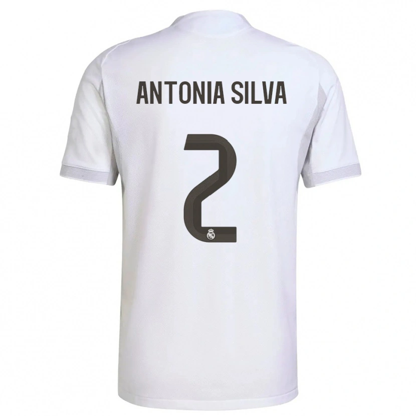 Danxen Niño Camiseta Antônia Silva #2 Blanco Amarillo 1ª Equipación 2025/26 La Camisa México