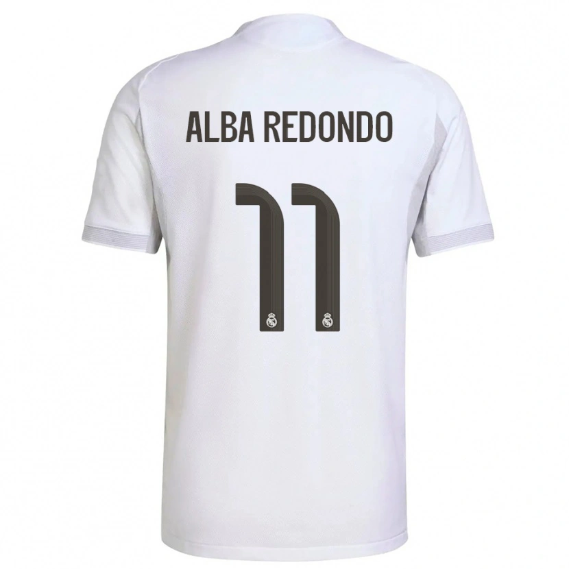 Danxen Niño Camiseta Alba Redondo #11 Blanco Amarillo 1ª Equipación 2025/26 La Camisa México