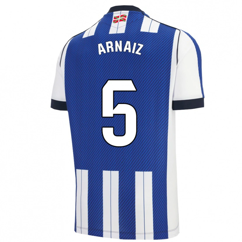 Danxen Niño Camiseta Iris Arnaiz #5 Azul Blanco 1ª Equipación 2025/26 La Camisa México