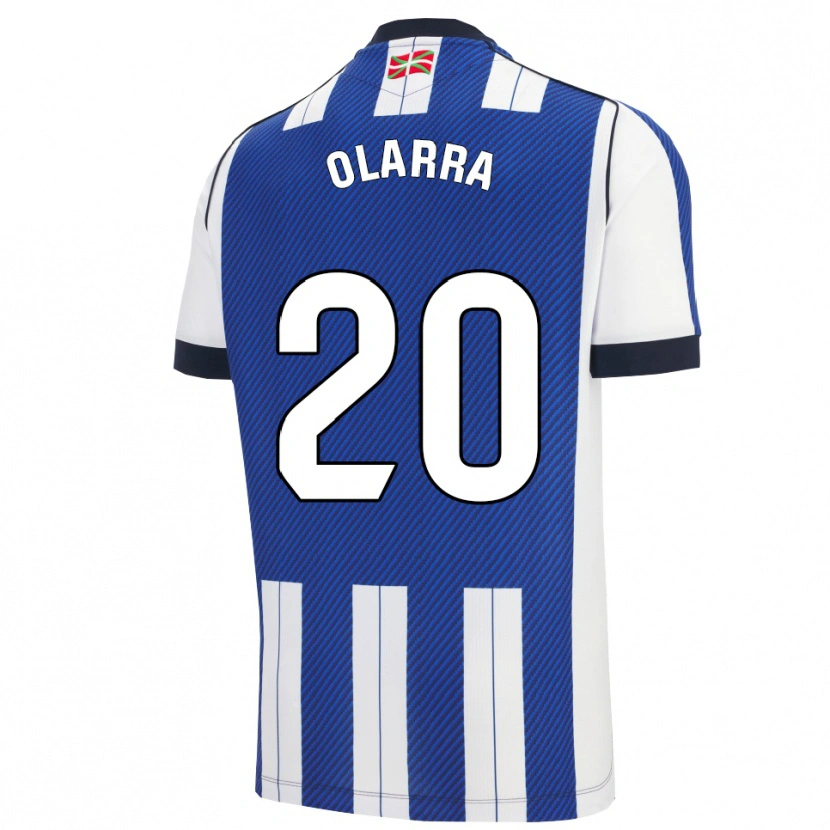 Danxen Niño Camiseta Aimar Olarra #20 Azul Blanco 1ª Equipación 2025/26 La Camisa México