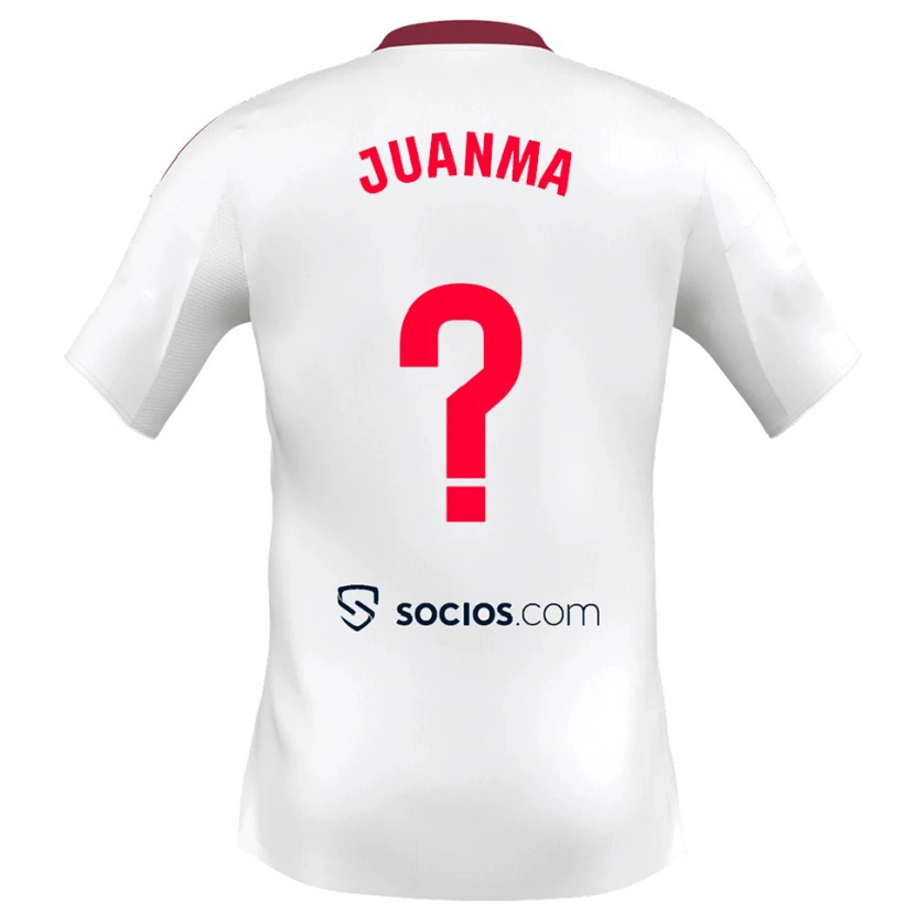 Danxen Niño Camiseta Juanma #0 Blanco Rojo 1ª Equipación 2025/26 La Camisa México