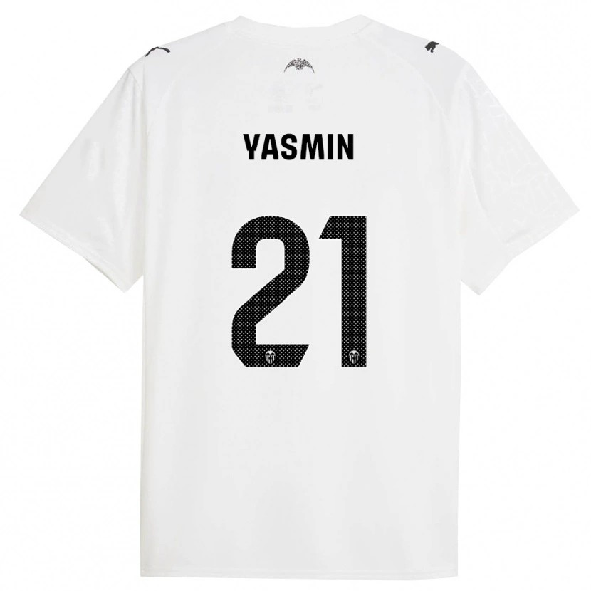 Danxen Niño Camiseta Yasmin Katie Mrabet Slack #21 Blanco Negro 1ª Equipación 2025/26 La Camisa México