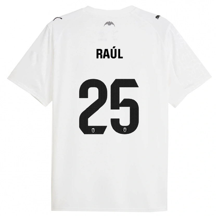 Danxen Niño Camiseta Raúl Jiménez #25 Blanco Negro 1ª Equipación 2025/26 La Camisa México
