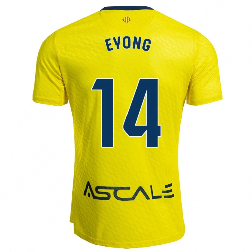 Danxen Niño Camiseta Etta Eyong #14 Amarillo Marino 1ª Equipación 2025/26 La Camisa México