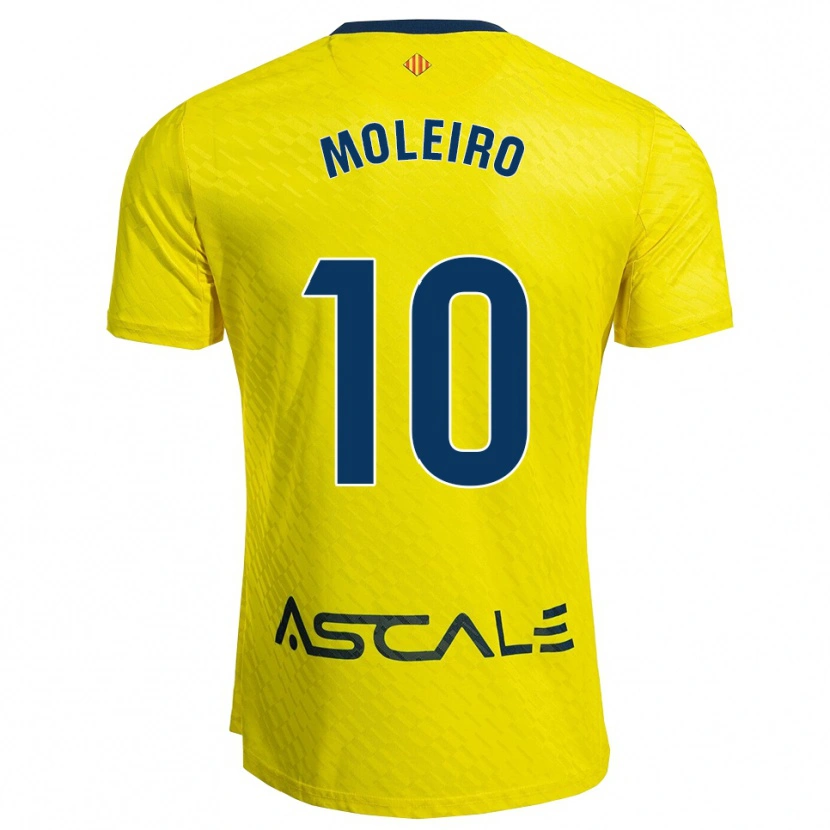 Danxen Niño Camiseta Alberto Moleiro #10 Amarillo Marino 1ª Equipación 2025/26 La Camisa México