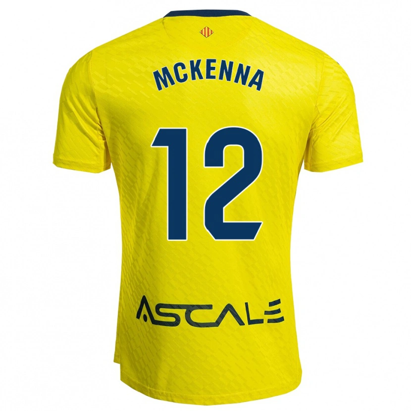 Danxen Niño Camiseta Kayla Mckenna #12 Amarillo Marino 1ª Equipación 2025/26 La Camisa México