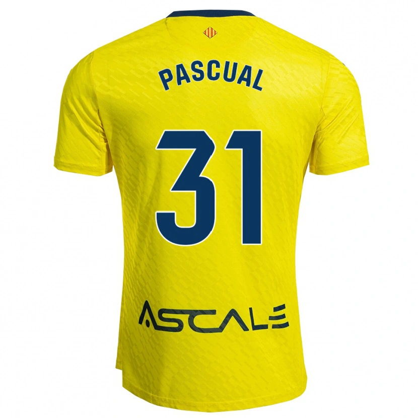 Danxen Niño Camiseta Pablo Pascual #31 Amarillo Marino 1ª Equipación 2025/26 La Camisa México