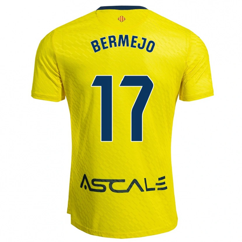 Danxen Niño Camiseta Celso Bermejo #17 Amarillo Marino 1ª Equipación 2025/26 La Camisa México
