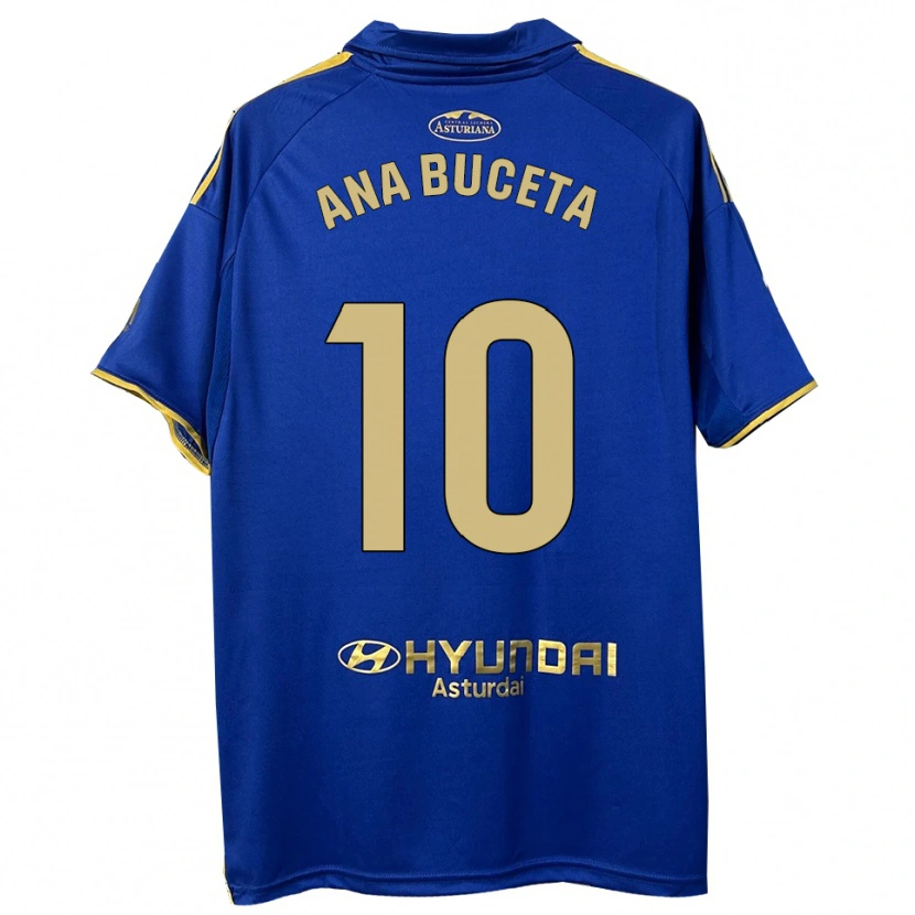 Danxen Niño Camiseta Ana Buceta #10 Azul Oro 1ª Equipación 2025/26 La Camisa México