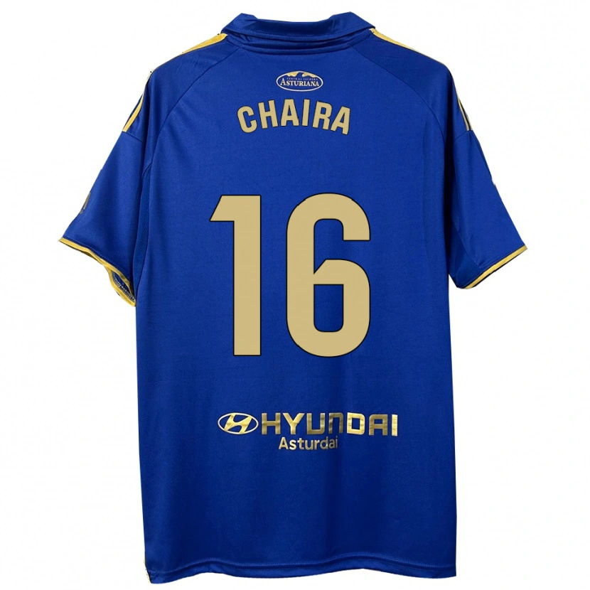 Danxen Niño Camiseta Ilyas Chaira #16 Azul Oro 1ª Equipación 2025/26 La Camisa México