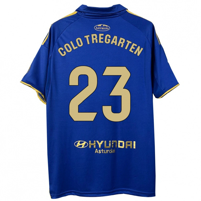 Danxen Niño Camiseta Colo Tregarten #23 Azul Oro 1ª Equipación 2025/26 La Camisa México