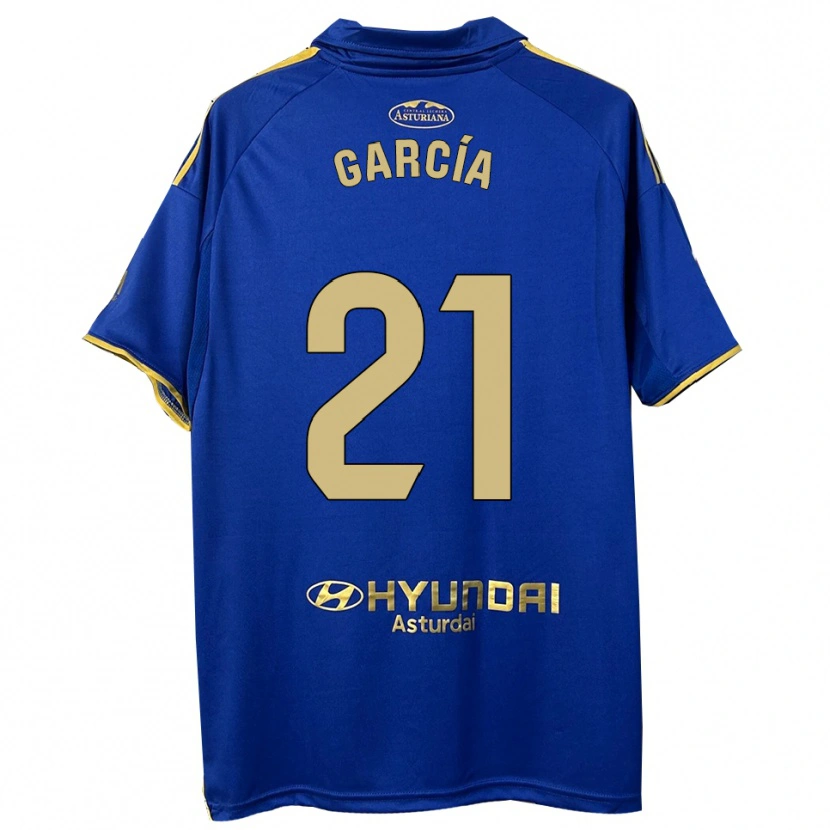 Danxen Niño Camiseta Pelayo García #21 Azul Oro 1ª Equipación 2025/26 La Camisa México