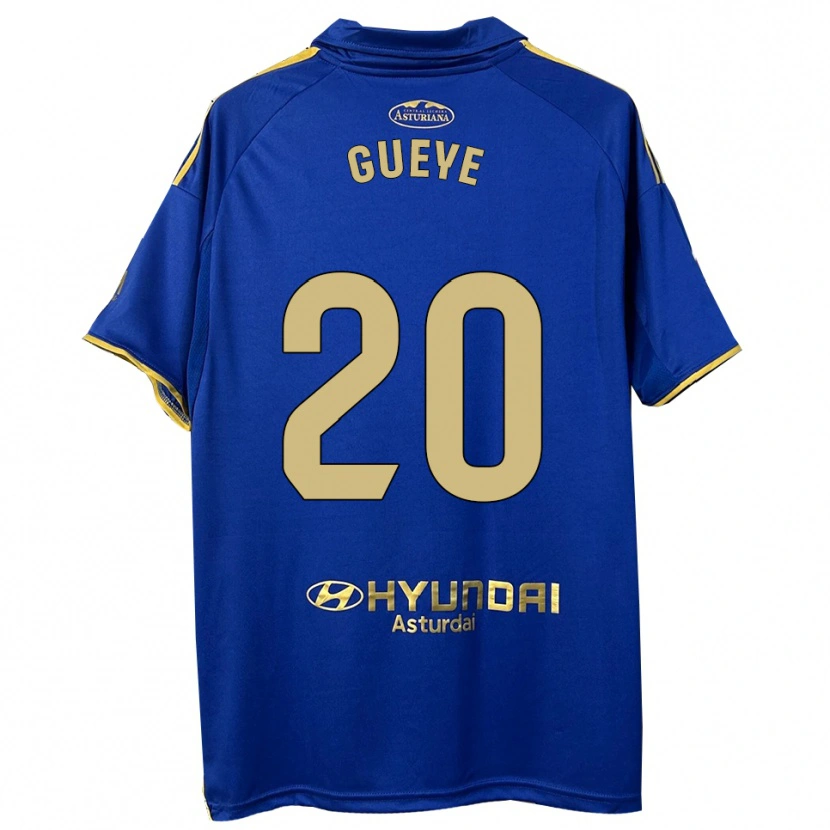 Danxen Niño Camiseta Lamine Gueye #20 Azul Oro 1ª Equipación 2025/26 La Camisa México