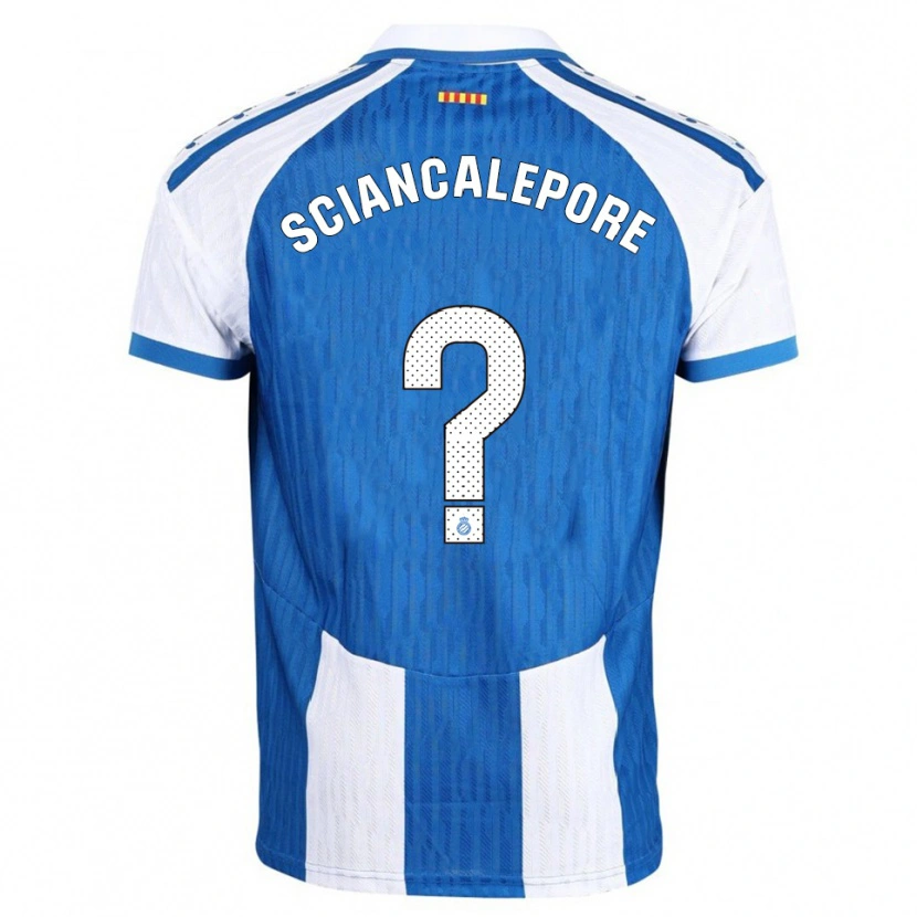 Danxen Niño Camiseta Mateo Sciancalepore #0 Azul Blanco 1ª Equipación 2025/26 La Camisa México