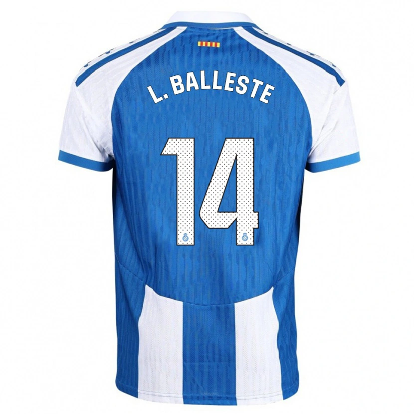 Danxen Niño Camiseta Laia Balleste Sciora #14 Azul Blanco 1ª Equipación 2025/26 La Camisa México