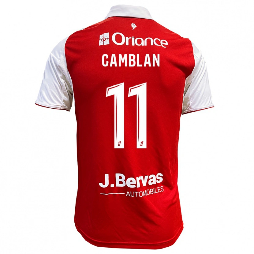 Danxen Niño Camiseta Axel Camblan #11 Rojo Blanco 1ª Equipación 2025/26 La Camisa México